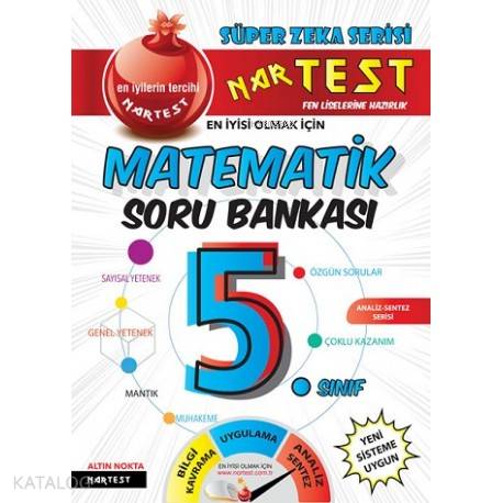Nartest Yayınevi 5 Sınıf Altın Beyin Matematik Soru Bankası