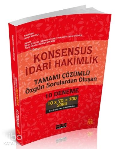KONSENSUS İdari Hakimlik 10 Deneme