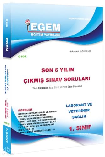 2 Sınıf Laborant ve Veteriner Sağlık Güz Dönemi Çıkmış Sınav Soruları 2012 2018 3 Yarıyıl 603
