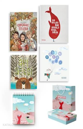 Ketebe Çocuk Set 2 4 Kitap Takım Çanta Kutu ve Defter Hediyeli