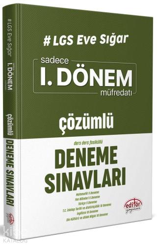 Editör Yayınları LGS 1 Dönem Ders Ders Tamamı Çözümlü Deneme Sınavları