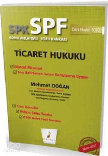 SPK SPF Ticaret Hukuku Konu Anlatımlı Soru Bankası
