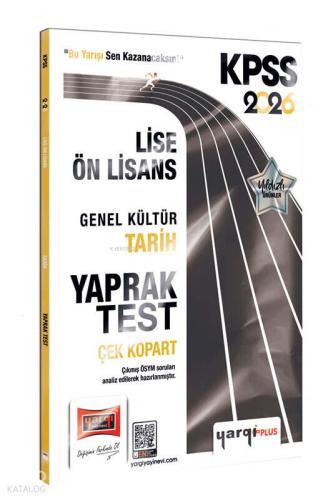 2026 KPSS Lise Ön Lisans Genel Kültür Tarih Çek Kopart Yaprak Test