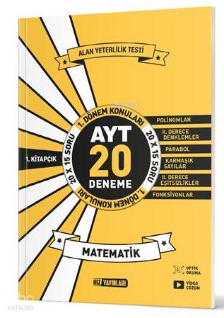 YKS AYT Matematik Fen Bilimleri Muhteşem 3 Deneme