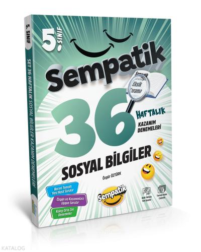 5 Sınıf Sosyal Bilgiler Sempatik 36 Haftalık Kazanım Denemeleri