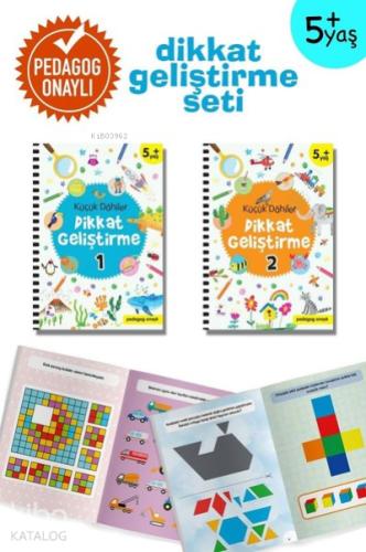 Dahiler Dikkat Geliştirme Seti 2 Kitap Takım 5 Yaş Pedagog Onaylı