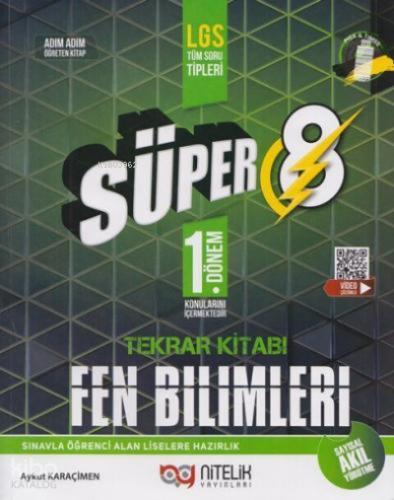 Nitelik Yayınları 8 Sınıf Fen Bilimleri Süper 1 Dönem Tekrar Kitabı Soru Bankası