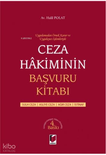 Ceza Hakiminin Başvuru Kitabı
