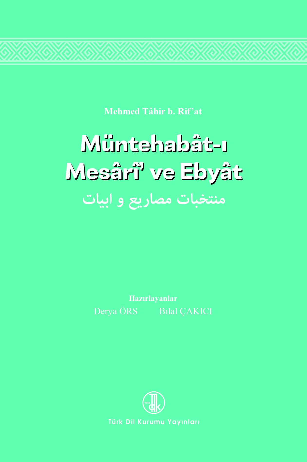 Müntehabat ı Mesari ve Ebyat