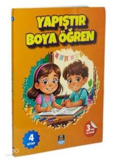 Yapıştır Boya Öğren İlk kelimelerle Araçlar Hayvanlar Çiftlik Yaşantımız 4 Kitap Set 3 Yaş