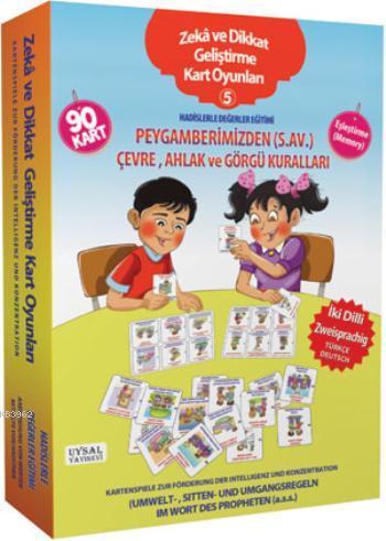 Zeka Ve Dikkat Geliş Kart Oyunları 5 Hadislerle Değerler Eğitimi 2 Dilli Türkçe ve Almanca