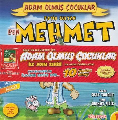 Adam Olmuş Çocuklar İlk Adım Serisi Seti 10 Kitap Takım