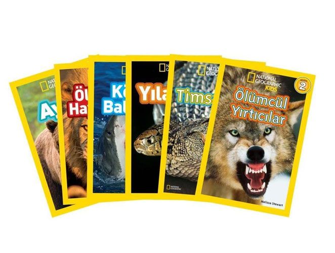National Geographic Vahşi Hayvanlar Seti 6 Kitap Takım