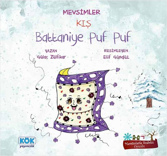 Mevsimler Kış Battaniye Puf Puf