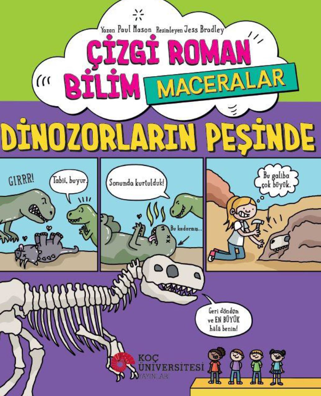 Çizgi Roman Bilim Maceralar Dinozorların Peşinde