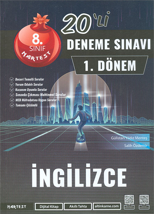 Nartest Yayınevi 8 Sınıf 1 Dönem Mod 20 İngilizce Deneme Sınavı