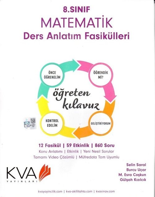 KVA Koray Varol 8 Sınıf Fen Bilimleri Öğreten Kılavuz Ders Anlatım Föyleri Komisyon 25 İndirim