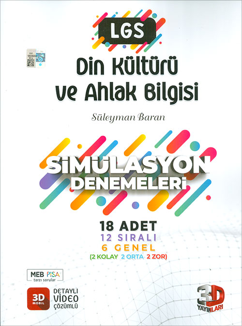 8 Sınıf LGS Din Kültürü ve Ahlak Bilgisi Simülasyon 18 Deneme