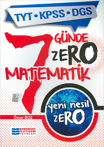 TYT KPSS DGS Yeni Nesil Zero Matematik 20 İndirim