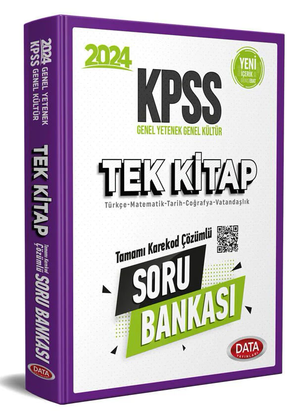 KPSS Ortaöğretim Lise Tek Kitap Karekod Çözümlü Soru Bankası