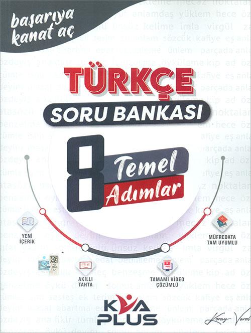 KVA Yayınları 8 Sınıf Türkçe Temel Adımlar Soru Bankası
