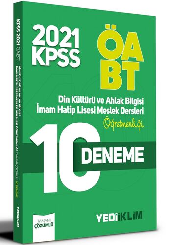 Yediiklim 2021 ÖABT Din Kültürü Öğretmenliği Çözümlü 10 Deneme Komisyon