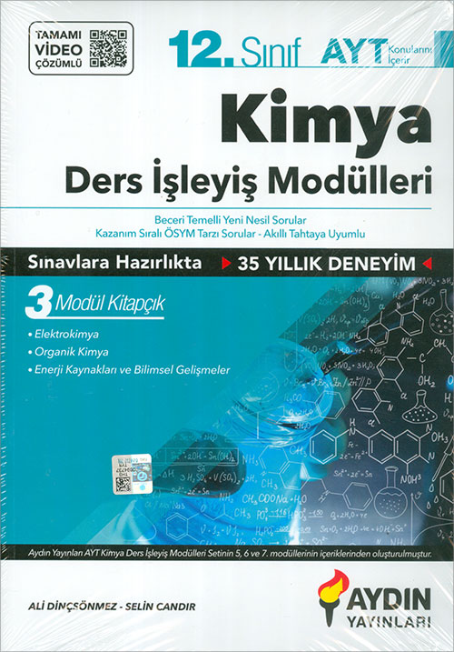 Aydın Yayınları 12 Sınıf Aydın Kimya Ders İşleyiş Modülleri