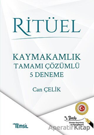 Kaymakamlık Ritüel Tamamı Çözümlü 5 Deneme Temsil Yayınları