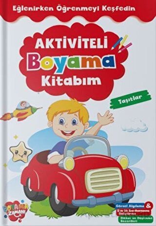 Aktiviteli Boyama Kitabı Taşıtlar