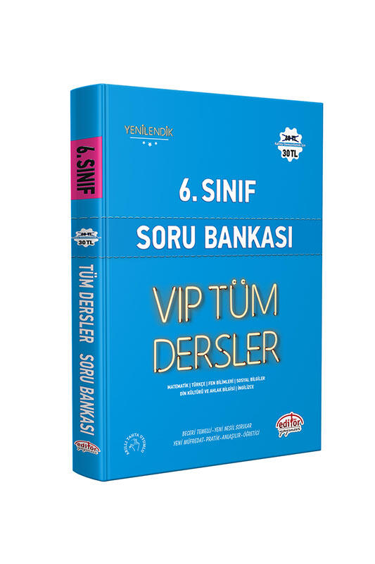 Editör Yayınları 4 Sınıf VIP Tüm Dersler Soru Bankası Mavi Kitap