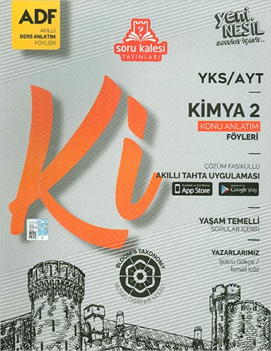 Soru Kalesi Yayınları AYT Kimya Konu Anlatım Föyleri ADF Soru Kalesi