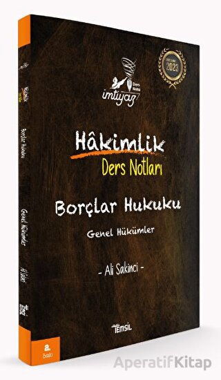 İmtiyaz İdari Hakimlik Soru Bankası Borçlar Hukuku Genel Hükümler