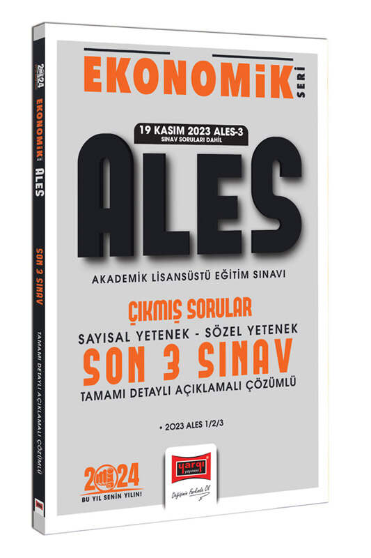 Yargı Yayınları 2026 ALES Ekonomik Seri Son 7 Sınav Çıkmış Sorular 13 Nisan 2025 Sınavı Dahil