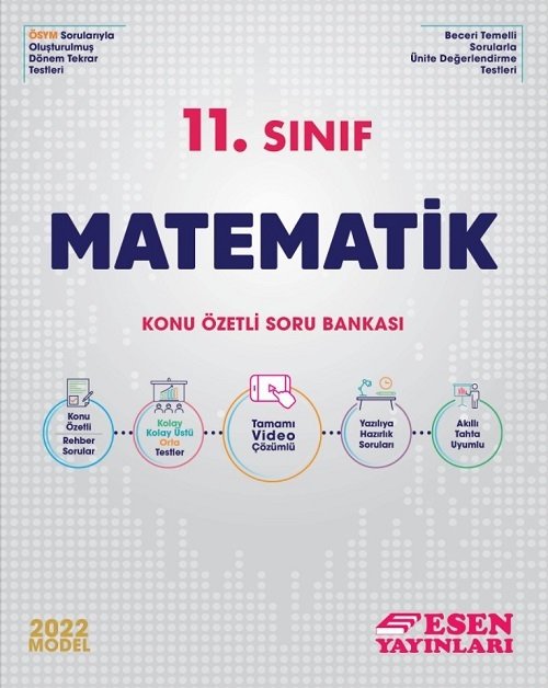 Esen 11 Sınıf Matematik Konu Özetli Soru Bankası