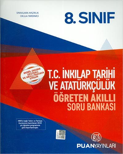 Puan 8 Sınıf İnkılap Tarihi Öğreten Akıllı Soru Bankası Komisyon