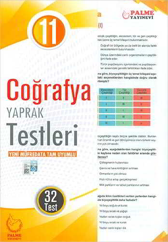 Palme Yaprak Test 11 Sınıf Coğrafya