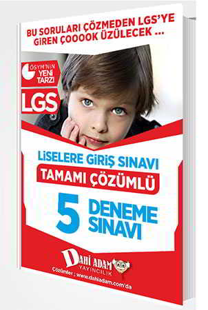 LGS Tamamı Çözümlü 5 Deneme Sınavı