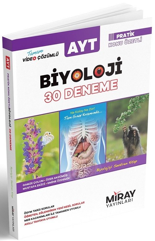 Miray Yayınları AYT Biyoloji 30 Deneme