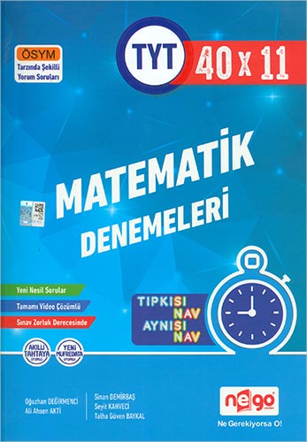 TYT Matematik Tamamı Video Çözümlü 40x11 Branş Deneme