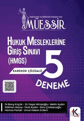 Müessir Hukuk Mesleklerine Giriş Sınavı HMGS 5 Deneme Karekod Çözümlü Umut Hakan Erdem 15 İndirim