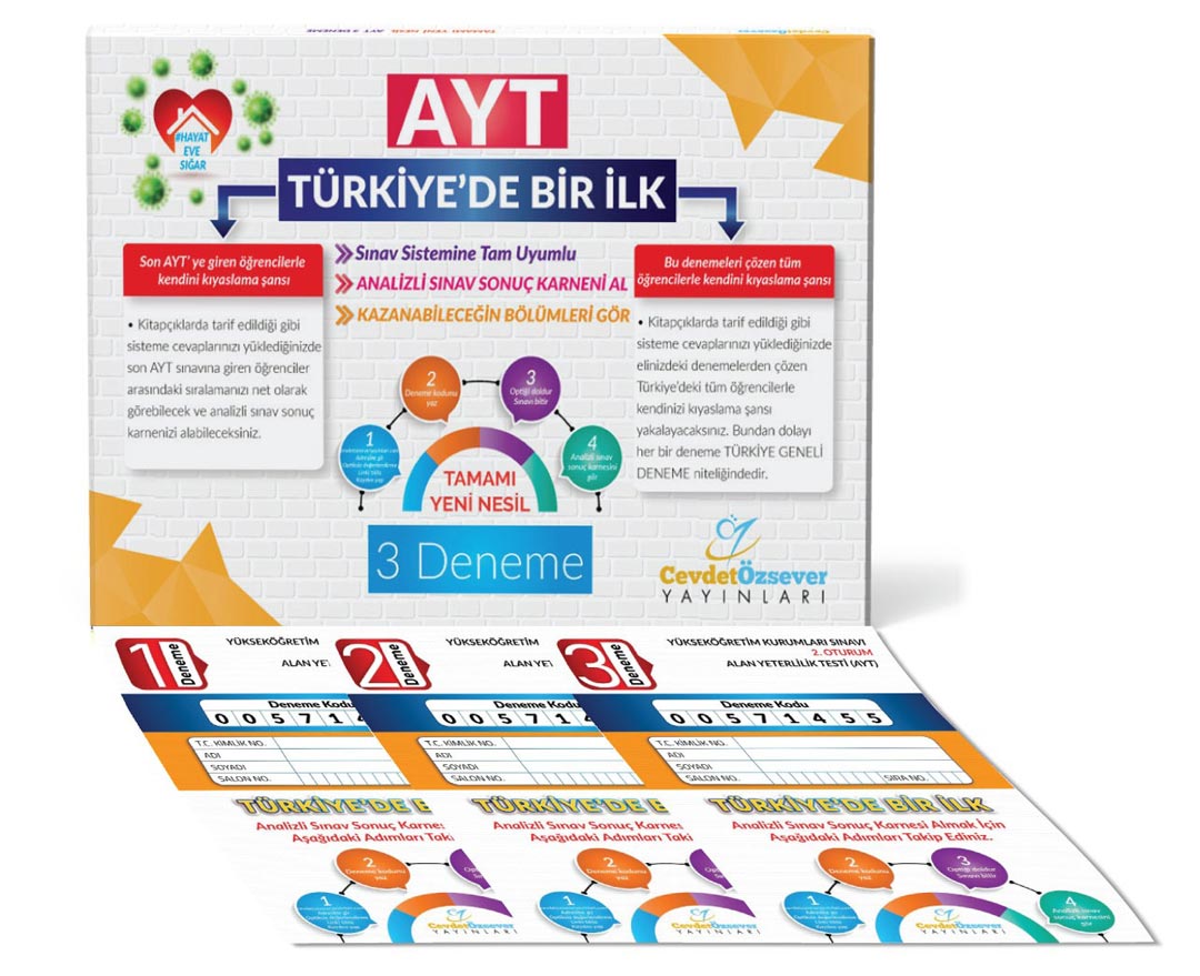 TYT Video Çözümlü ve Analizli 5 Deneme Cevdet Özsever Komisyon 25 İndirim