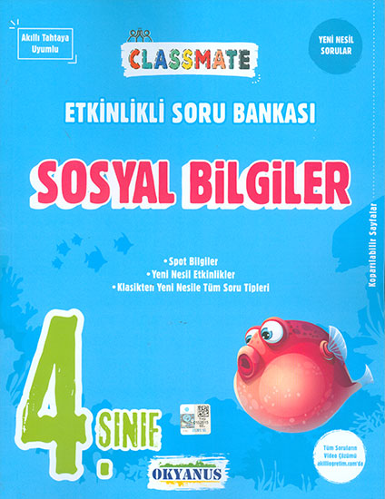 6 Sınıf Sosyal Bilgiler ClassMate Soru Bankası Okyanus Yayınları Komisyon 72 İndirim