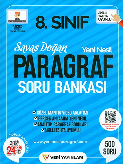 Tanım Yayınları 8 Sınıf LGS Paragraf Soru Bankası