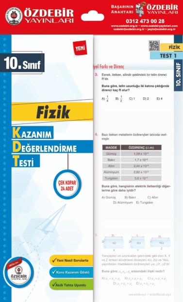 Özdebir 10 Sınıf Poşet Yaprak Test Fizik