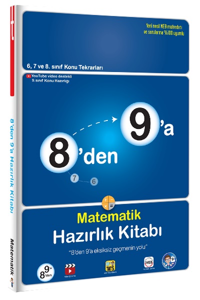 8den 9a Matematik Hazırlık Kitabı