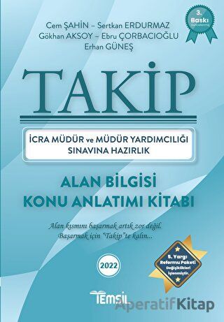 TAKİP İcra Müdürlüğü Sınavı Hazırlık Temsil Kitap Yayınları