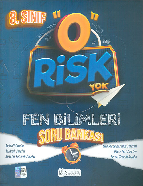 8 Sınıf Risk Yok Fen Soru Bankası Netiz Yayınları Komisyon 61 İndirim