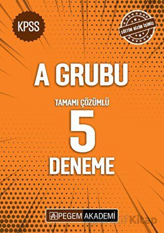 KPSS A Grubu Tamamı Çözümlü 5 Deneme