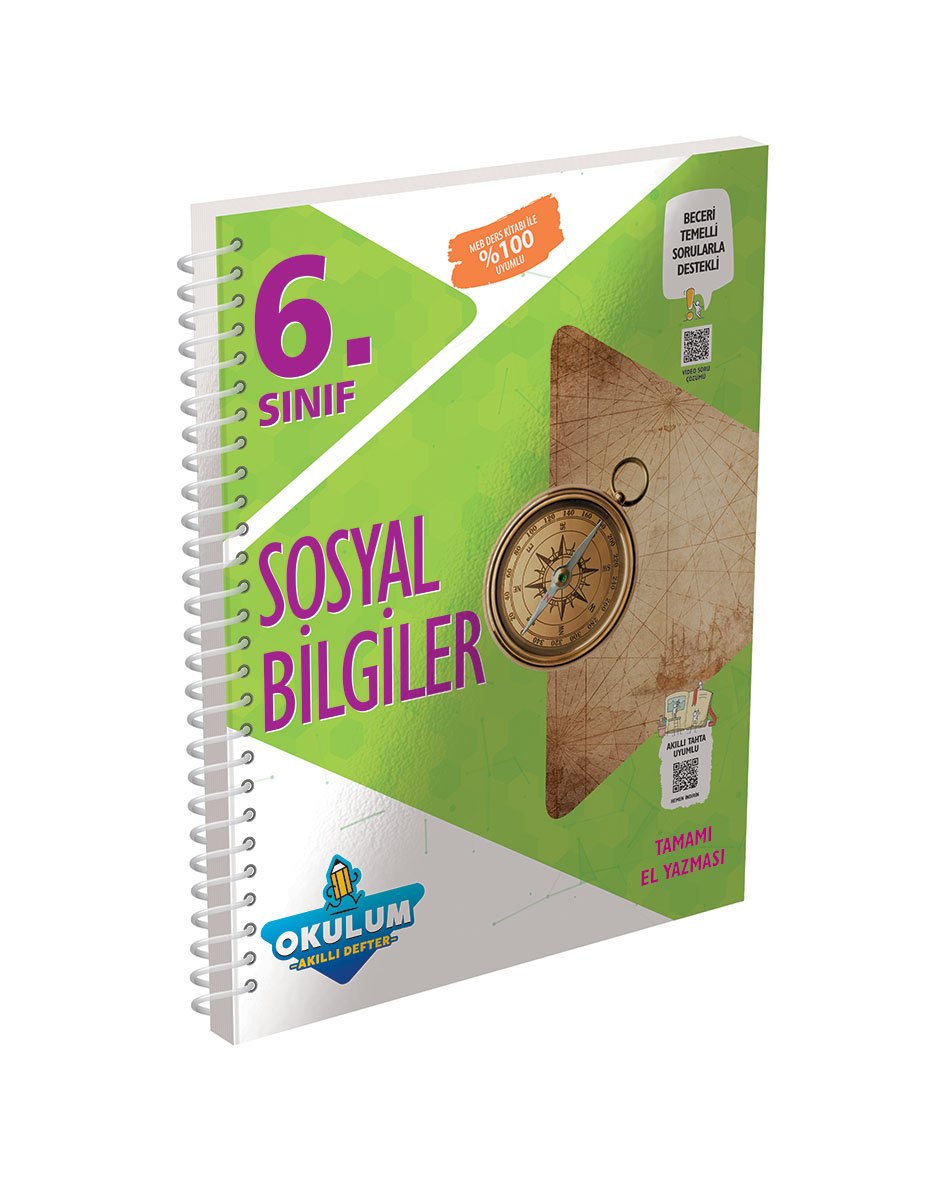 3564 6 Sınıf Sosyal Bilgiler Akıllı Defter