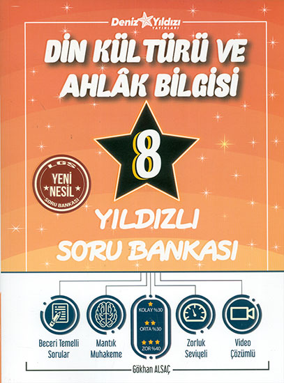 7 Sınıf Din Kültürü Yıldızlı Soru Bankası Deniz Yıldızı Yayınları Komisyon 58 İndirim